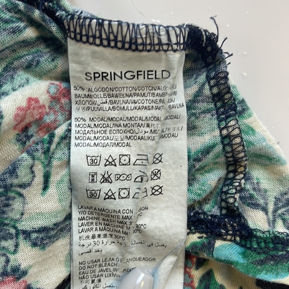 Springfield Women Floral Sleeveless With Side Pocket Top                  X20-06 - Picture 4 of 5